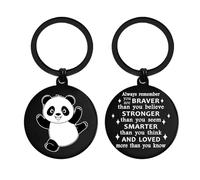 EE&YU Panda Gifts for Women Men, Panda Lover Birthday Keyring for Him Her