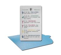 EE&YU Pastor Anniversary Card - Thank You Pastor Birthday Appreciation Christmas Card for Men, Priest Ordination Present
