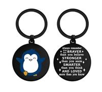 EE&YU Penguin Keyring for Women Men, Funny Penguin Lover Birthday Gifts