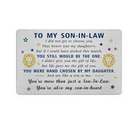 EE&YU Son in Law Gifts Card - Future Son in Law Birthday Wedding Anniversary Christmas Card, Best Groom Present