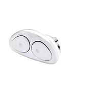 EEASSA Toilet Flush Valves 90X45mm Triangle double control toilet water tank Push button,ABS Toilet dual Push button,Toilet water tank flush push button Toilet Tank Button