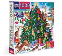 Eeboo 1000 Piece Christmas Songbirds Jigsaw Puzzle - 1000 Pieces - Size 58.5 cm x 58.5 cm