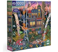 eeBoo 1000 Piece Puzzle - Alchemist's Foroest Jigsaw Puzzle for Adults, Square 23" x 23" Made with Recycled Board & Vegetable-Based Ink