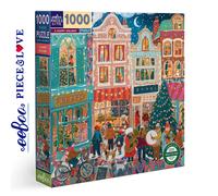 eeBoo Piece and Love A Happy Holiday 1000 Piece Square Adult Jigsaw Puzzle/Ages 14+ (PZTHOD)