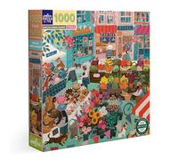 eeBoo ENGLISH GREEN MARKET 1000 Pieces in Recycled Cardboard Coloured Puzzle on the Village Market PZTEGM, Green