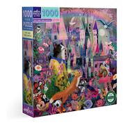 eeBoo, Fuchs Cat and The Castle - Puzzle 1000 Teile auf Einer Katze und einem Sc