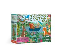 eeBoo Garden Animals 20 Piece Children's Puzzle, 15" x 11" Animal Themed | Develops Fine Motor Skills, Spatial-Reasoning & Patience. 3.75" x 3.75" vibrant pieces are double coated, sturdy & dust free