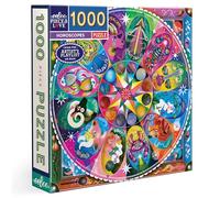 eeBoo Horoscopes 1000 Piece Square Jigsaw Puzzle, 23" x 23" | Double coated, sturdy & dust free pieces with a satisfying snap. Includes full color reference insert. Vibrant, original art