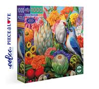 eeBoo MAGICAL FRUITS 1000 pc Square Jigsaw Puzzle Birds Super Deluxe PZTMGF