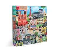 eeBoo PARIS IN A DAY 1000 pc Square Jigsaw Puzzle Super Deluxe PZTPD2