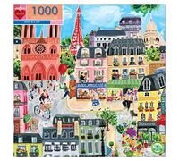 eeBoo Piece and Love Paris in a Day 1000 piece rectangular adult Jigsaw Puzzle