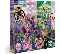 eeBoo Piece and Love Lavender Kitchen 1000 piece square adult Jigsaw Puzzle