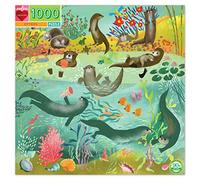 eeBoo Piece and Love Otters 1000 piece square adult Jigsaw Puzzle