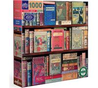 eeBoo Piece and Love Vintage Library 1000 piece square adult Jigsaw Puzzle
