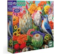 eeBoo Piece & Love: Magical Fruits - 1000 Piece Puzzle - Adult Square Jigsaw, 23x23, Includes Image Reference Insert, Glossy Pieces