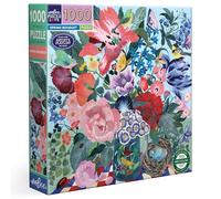 eeBoo Piece & Love: Spring Bouquet - 1000 Piece Puzzle - Adult Square Jigsaw, 23x23, Includes Image Reference Insert, Glossy Pieces