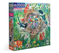 eeBoo Piece & Love: Wildlife Treasure - 1000 Piece Puzzle - Adult Square Jigsaw, 23x23, Includes Image Reference Insert, Glossy Pieces