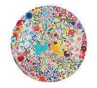 Eeboo PZFBYD Blue Bird Yellow Bird - 500 piece round, 0.03 cm*58.4 cm*58.4 cm