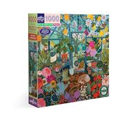 eeBoo Piece & Love: English Greenhouse - 1000 Piece Puzzle - Adult Square Jigsaw, 23x23, Includes Image Reference Insert, Glossy Pieces