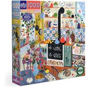 eeBoo PZTMNK Morning Kitchen Recycled Cardboard - Colourful 1000 Pieces - Measures 58.5 cm, [The Puzzle Is Not in Black and White, It Contains
