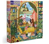 eeBoo PZTRRD Garden 1000 Piece Adult Puzzle-Reading & Relaxation