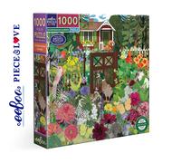 eeBoo SCANDINAVIAN GARDEN 1000 pc Square Jigsaw Puzzle Super Deluxe PZT115