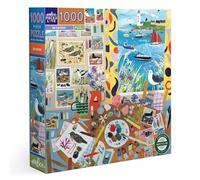 eeBoo - Seabirds 1000 Pieces Puzzle for Adults Recycled Cardboard with Birds Colour PZTSAB
