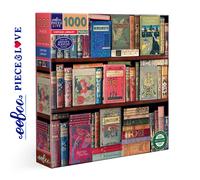 Eeboo Jigsaw Puzzle Piece and Love Vintage Library 1000-piece Square Adult