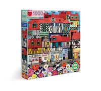 eeBoo Whimsical 1000 Pieces Whimsical Village Heart Puzzle Recycled Cardboard for Adult, PZTWSV, Multicolor, 1 EA