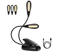 eecoo Portable 14 LED USB Rechargeable Eye-Care Reading Light Black