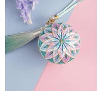 EEE ELECRELIVE 2 Sets DIY Embroidery Kits Temari Ball Sets with Round Ball, Color Threads, Tassels, Needles Assorted DIY Finding Tools for Art Crafts Bag Decor Key Ring