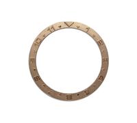 EEEBLBXNQ 1PC 38mmx31.5mm Flat Metal Watch Bezel Insert Ring Fits SKX007 SKX009 SRPD Case NH36 NH35 Movement Men Parts(01)