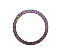EEEBLBXNQ 1PC 38mmx31.5mm Flat Metal Watch Bezel Insert Ring Fits SKX007 SKX009 SRPD Case NH36 NH35 Movement Men Parts(06)
