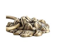 EEEBLBXNQ 1pc Vintage Brass Casting Door Knocker Solid Wood Villa Courtyard Gate Ring Handle Pulls Knob Decorationa(Bronze Knocker)