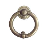 EEEBLBXNQ 1pcLarge Solid Brass Front Door Knocker Glass Wooden Knock Gate Pull Knob Ring Handle for Entrance(4.7 in Bronze Color)