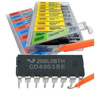 EEEEE IC kit 161 pcs, 20 Models Chip Assortment Set Analog Integrated Circuits Electronics Parts Opamp Pack, 555 Timer Components, Op Amp, Oscillator, Pwm, IC Plier Included UA741 LM358 and More.