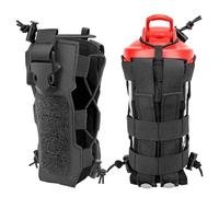 EEEKit 2 Pcs Tactical Water Bottle Bag, Molle Water Bottle Holder with Drawstring, Military Hydration Carrier Bag for Outdoor Hiking Camping Backpack