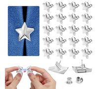 EEEKit 20 Pairs Magnetic Curtain Clips, Star Shaped Curtain Magnets Closure, Prevent Light Leaking Keep Closed for Home Bedroom Bathroom Office Draperie