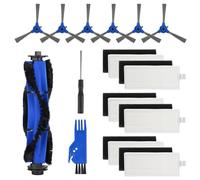 EEEKit 21PCS Replacement Parts for Eufy RoboVac 11S,30,30C,15C, Robotic Vacuum Cleaner Accessories 1 Rolling Brush 6 Filters 6 Side Brushes and Screwdriver