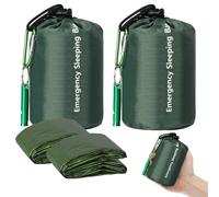 EEEKit 2Pcs Survival Sleeping Bag: Waterproof Mylar Emergency Bivvy Bag