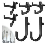 EEEKit 6 Pcs ABS Storage Shed Tool Hooks: Garage System Attachment Hooks