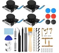 EEEKit 68 in 1 Joy-Con Repair Kit for Nintendo Switch, 3D Left Right Analog Joysticks Set with Screwdriver Opening Tool