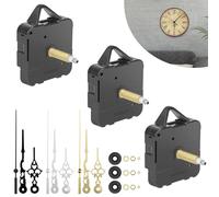 EEEKit Clock Mechanisms, 3PCS Quartz Clock Movements Replacement, Battery Motor with 3 Set of Hands for DIY Clocks Repair