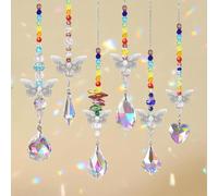 EEEKit Crystal Sun Catcher Kit, Hanging Butterfly Rainbow Maker Crystal Suncatchers for Windows Indoor Outdoor Bedroom Garden Office Decoration