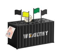 EEEKit Digital Coin Bank, Automatic Coin Counting Money Bank with LCD Display, Cash Saver Box for Adults, Black