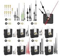EEEKit Quartz Clock Mechanisms Battery Powered, 9PCS Clock Movement Replacement with 12 Decorative Hands for Home Decor