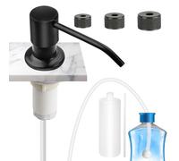 EEEKit Soap Dispenser for Kitchen Sink, Stainless Steel Built-in Sink Soap Dispenser Pump with 500ml Bottle, 100cm Extension Hose Kit