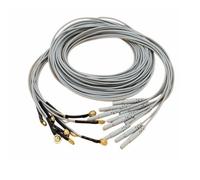 EEG Cable 10 leads Leadwires Golden Plated Cup Electrodes Din 1.5mm ,10pcs