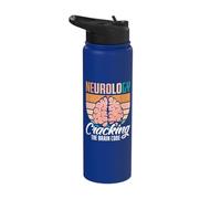 EEG Tech Neuroscience Neuro Nurse Brain Neurology Stainless Steel Insulated Water Bottle