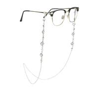 EegantCho Eyeglasses Chain Handmade Gold Glasses Beaded Eyeglass Spectacle Reading Bead Strap Lanyard Eyewear for Women(Moon and Planet)